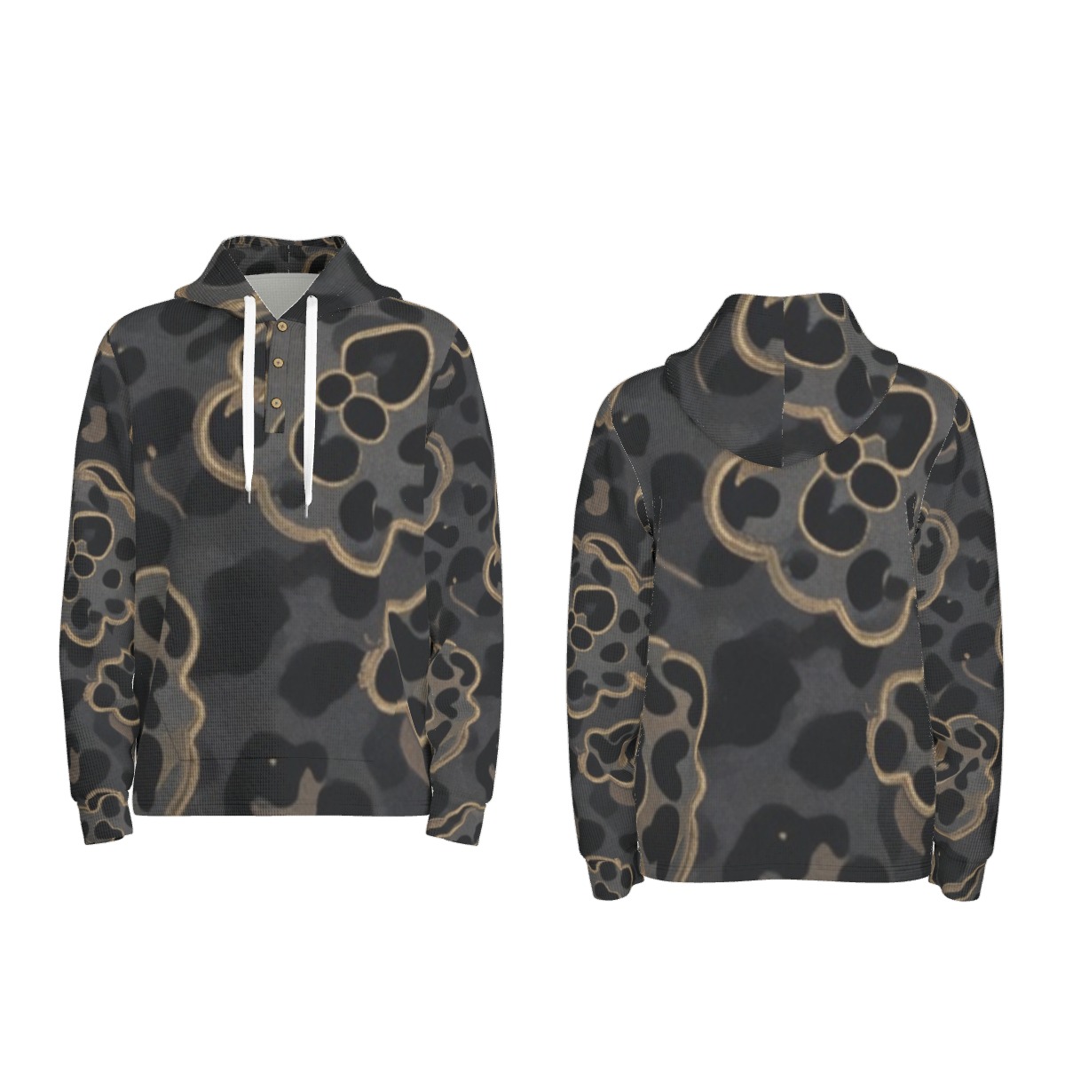 Half-button hoodie