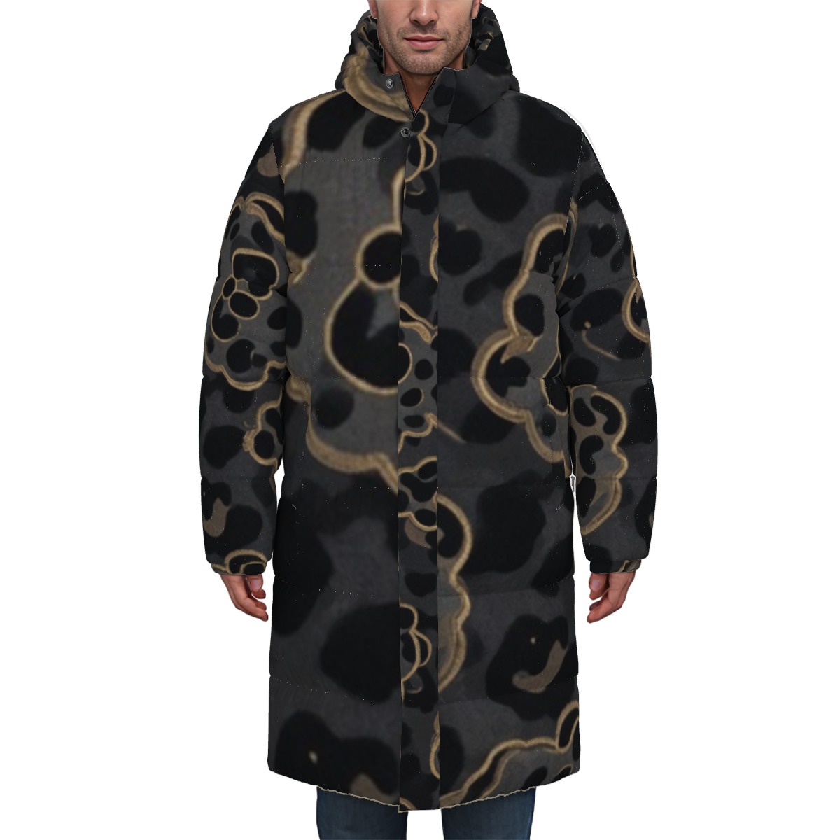 All-Over Print Unisex Long Down Jacket (PAPSP)
