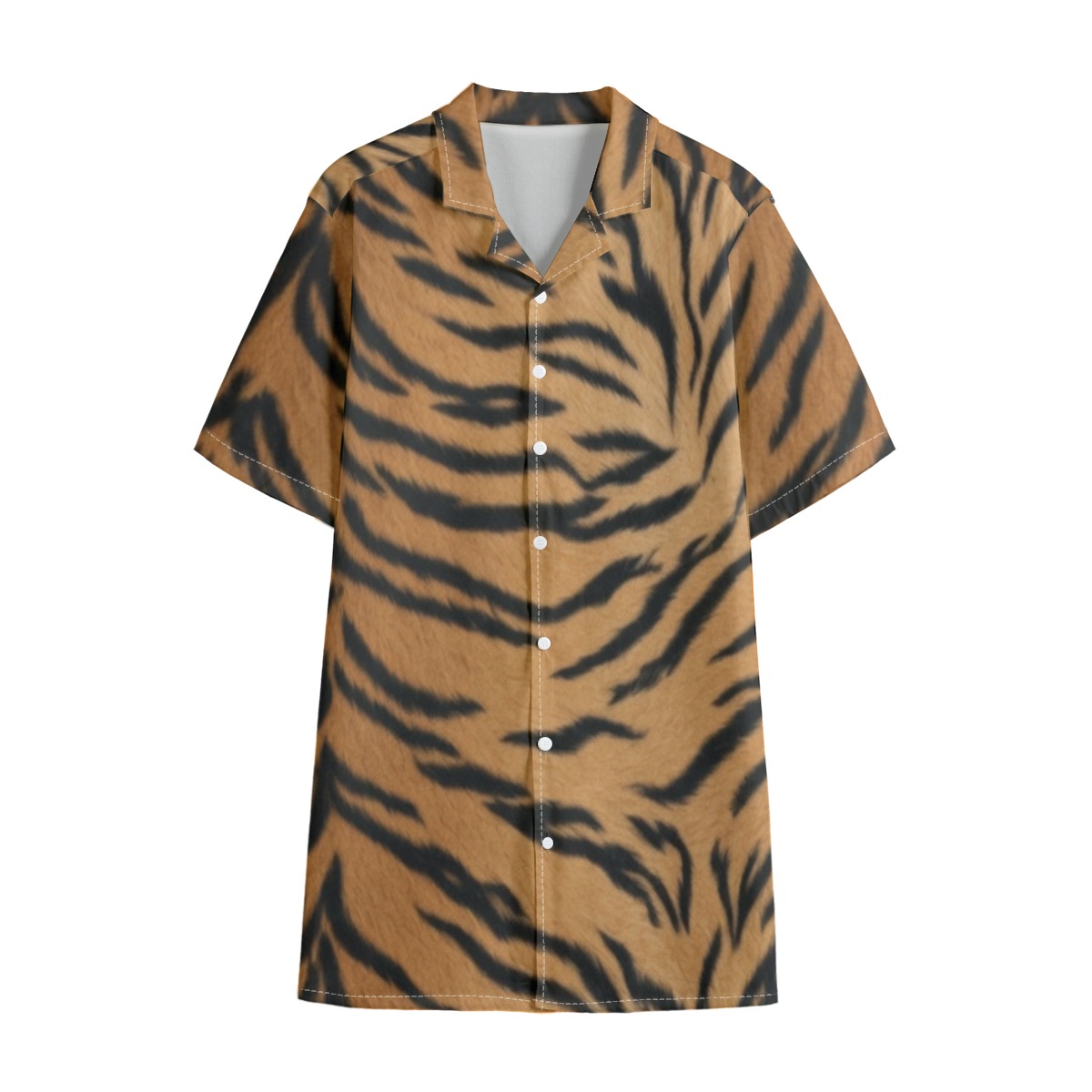 All-Over Print Men's Hawaiian Shirt With Button Closure |115GSM Cotton poplin (PASTQ)