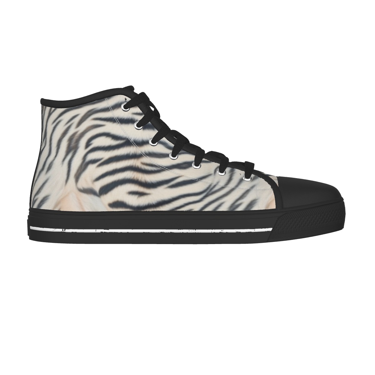 Men's Black Sole Canvas Shoes (PAS7F)