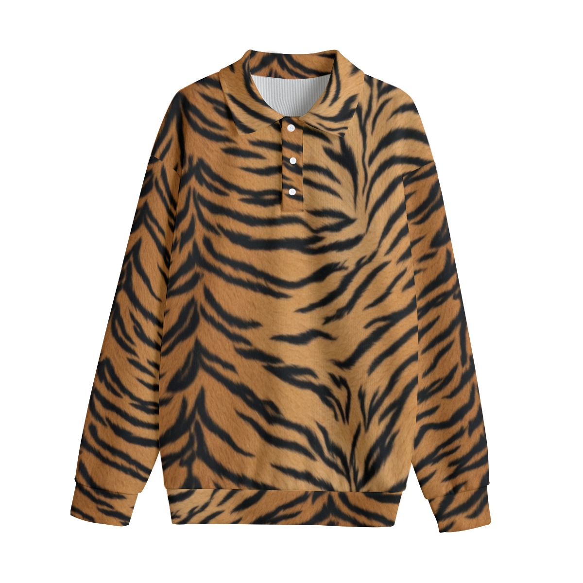 All-Over Print Unisex Lapel Collar Sweater (PASTZ)