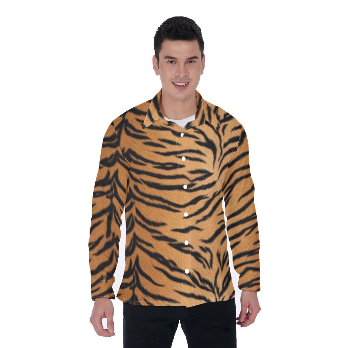 All-Over Print Men's Long Sleeve Shirt (PASTS)
