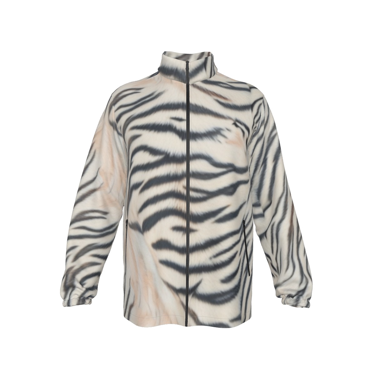 All-Over Print Men's Stand-up Collar Zip-up Windproof Jacket (PAS4L)