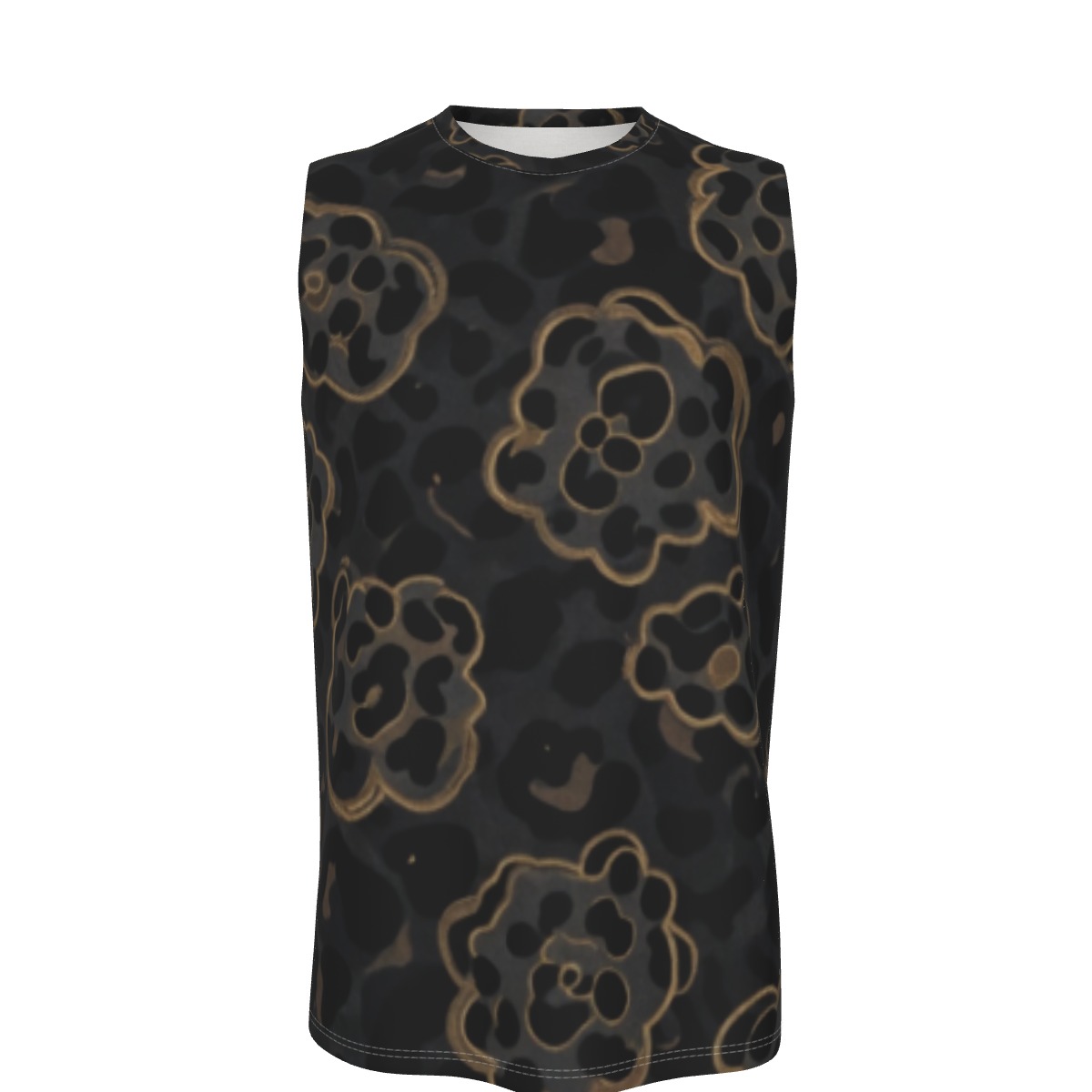 All-Over Print Men's O-neck Tank Top | 190GSM Cotton (PAPRD)