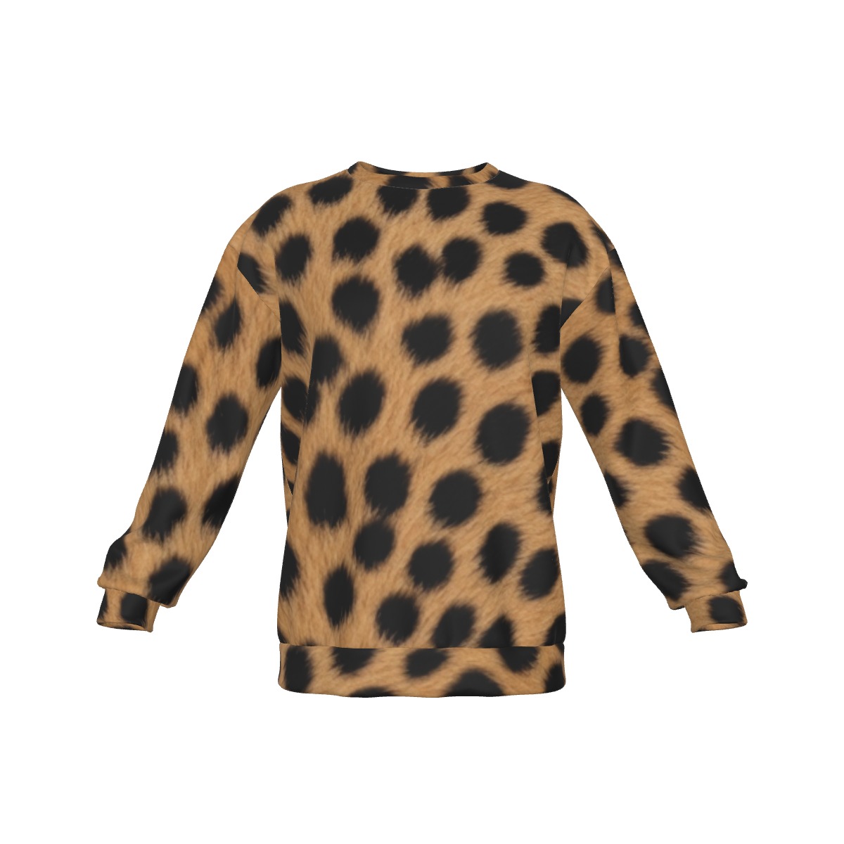 All-Over Print Men's Drop Shoulder Round Neck Long-Sleeved Sweatshirt (PAQHZ)