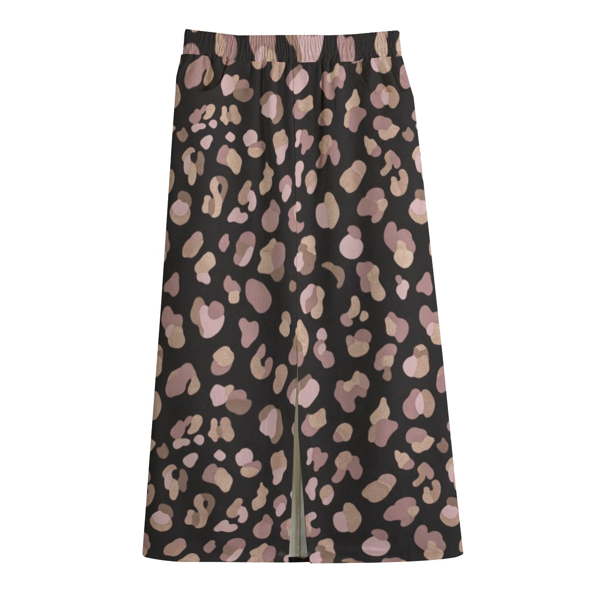 All-Over Print Women's Front Mid-slit Skirt | 245GSM Cotton (PB2PS)