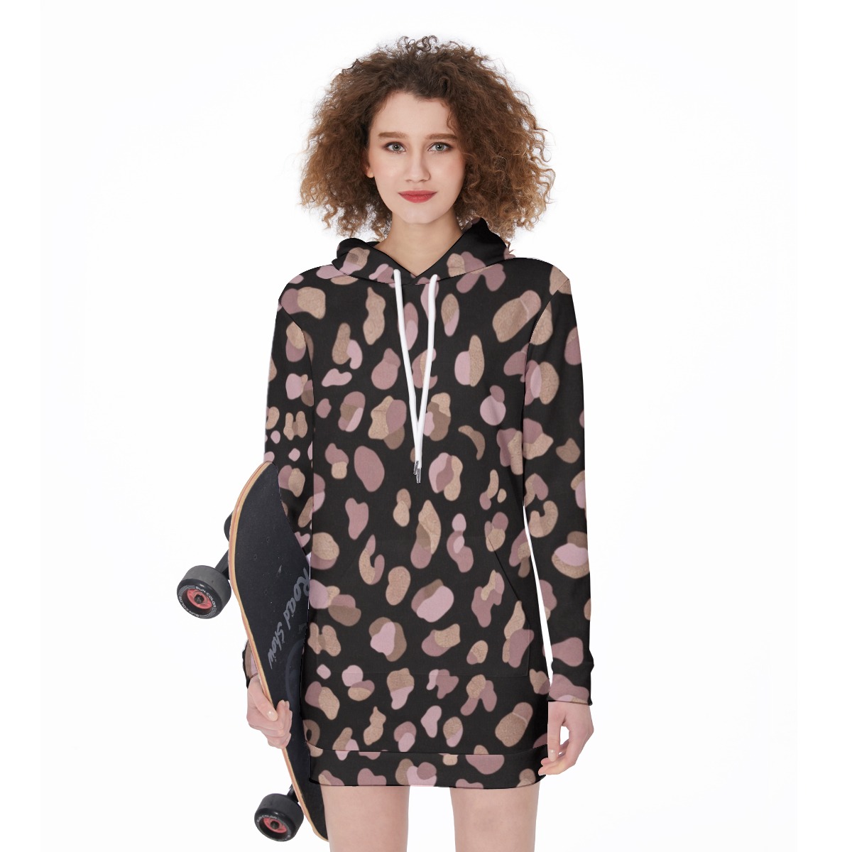 All-Over Print Women's Long Hoodie (PB2L4)