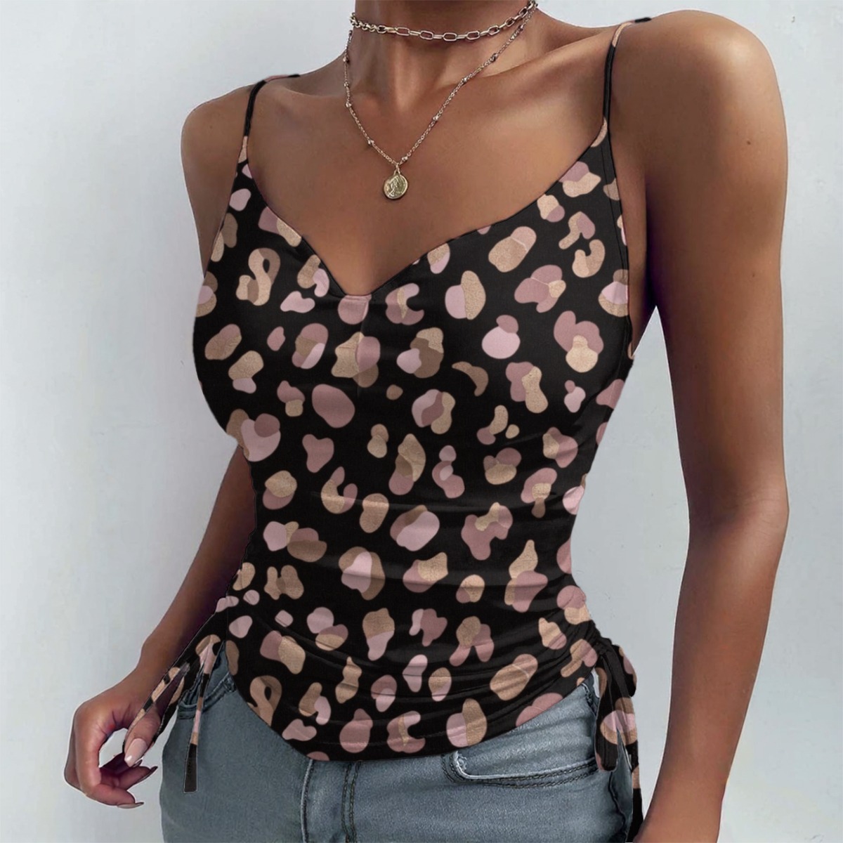 All-over Print Drawstring Camisole (PB2M1)