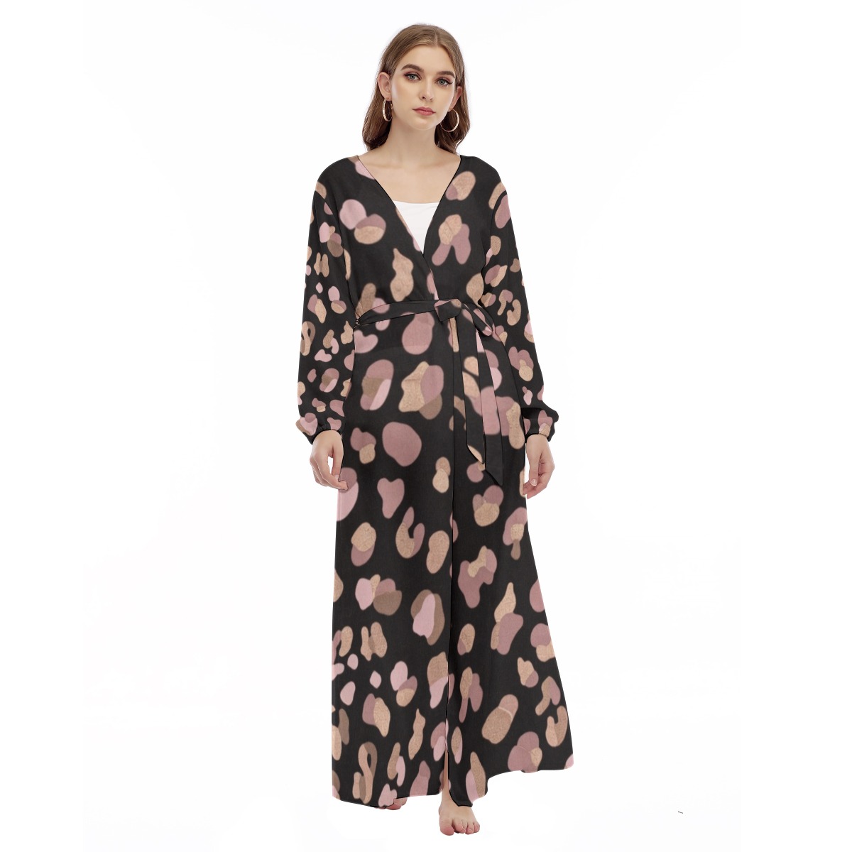 All-Over Print Women's Beach Long Coat (PB2PB)