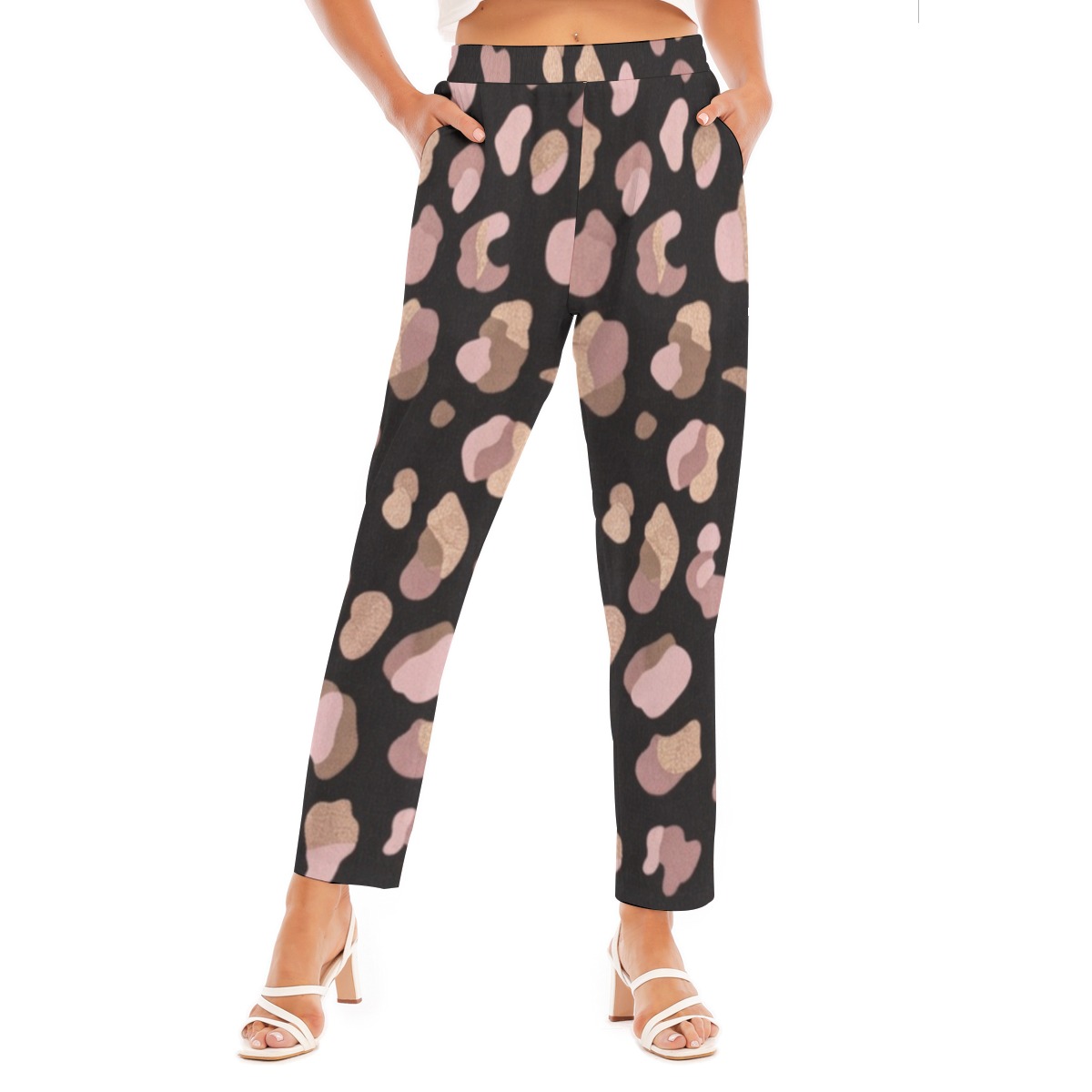 All-Over Print Women's Loose Straight-leg Pants (PB2QG)