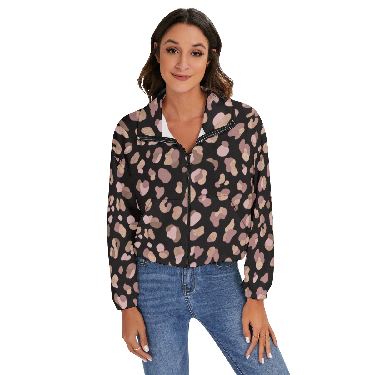All-Over Print Women's Zip Jacket (PB2P4)
