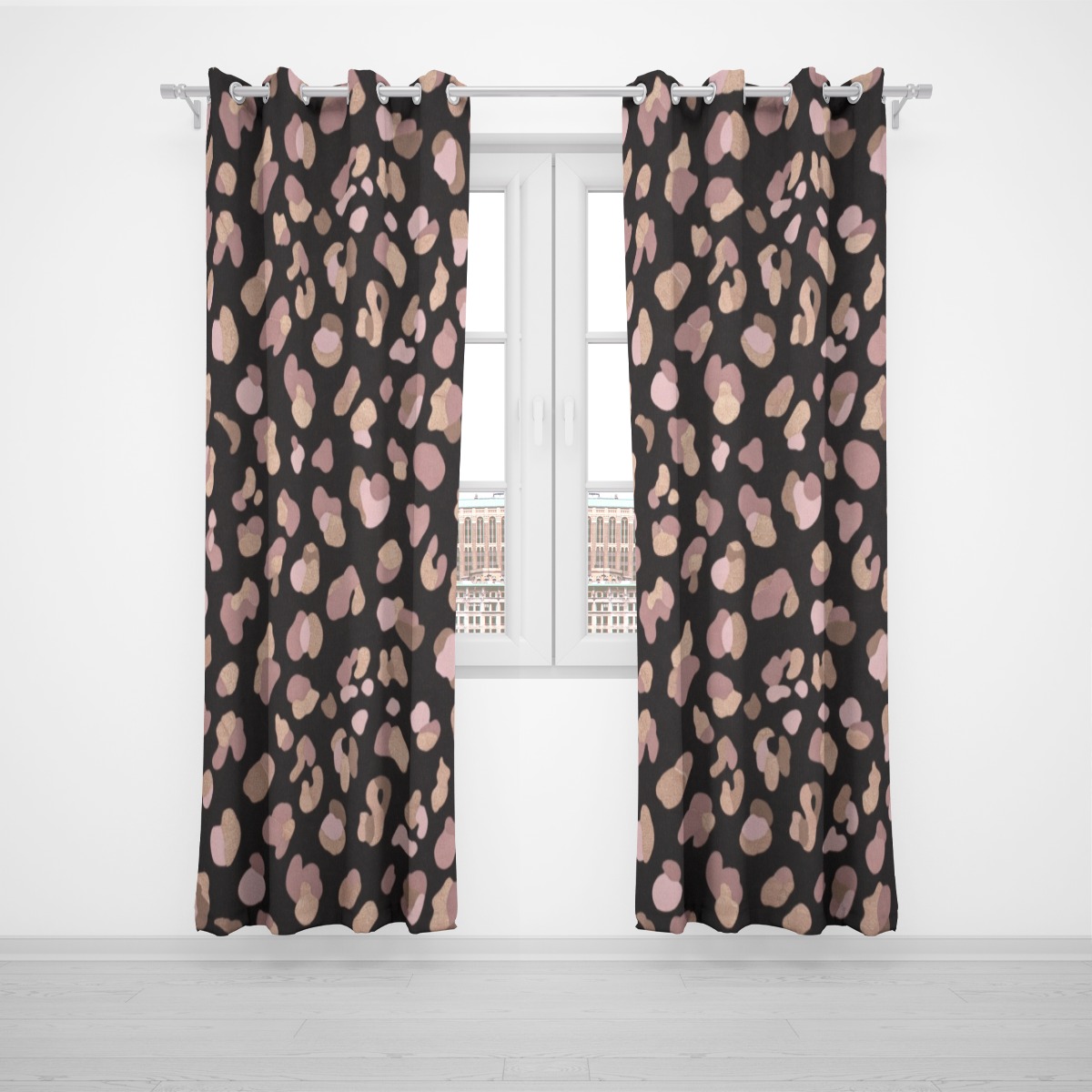 Lampart Rose — Grommet curtain