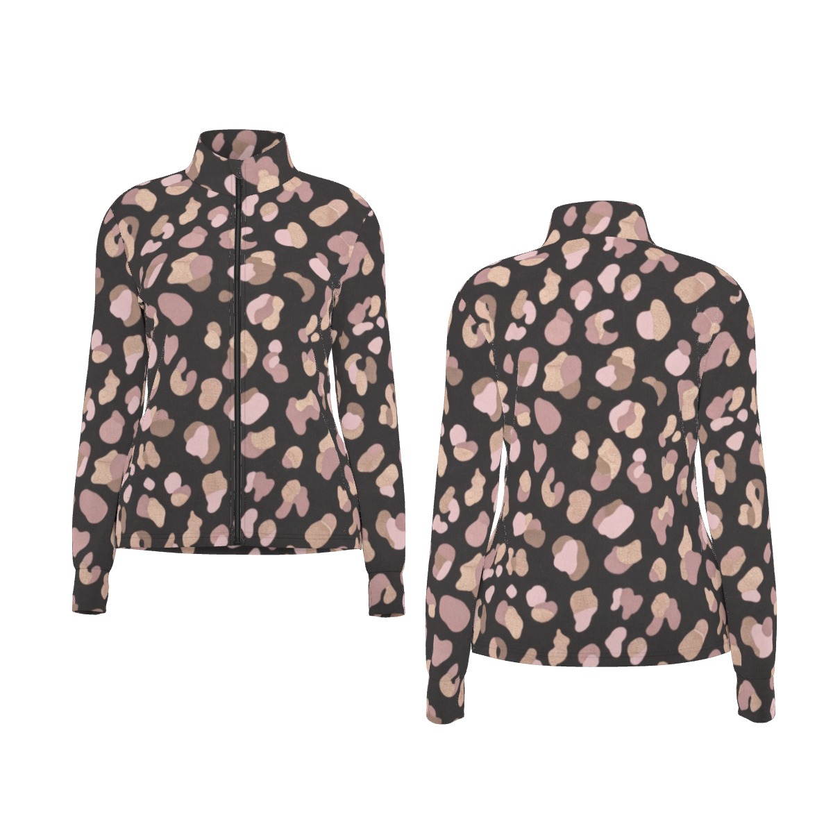 All-Over Print Women's Long Sleeve Thumbhole Jacket|230GSM (PB2NU)