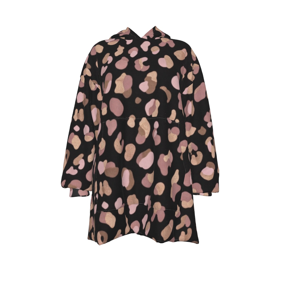All-Over Print Women's Sherpa Fleece Hoodie Blanket (PB2P1)