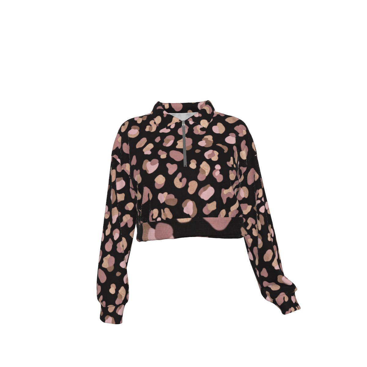 All-Over Print Women's Hoodie with Half Zipper (PB2TA)