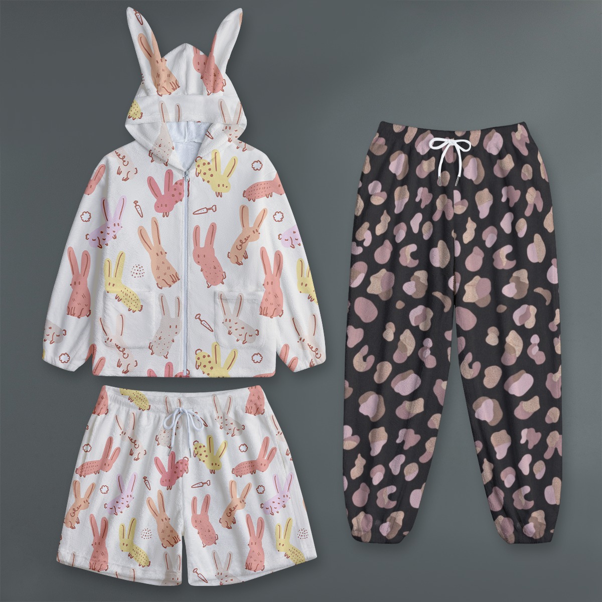 All-Over Print Women's Plush Household Pants (PB2Q5)