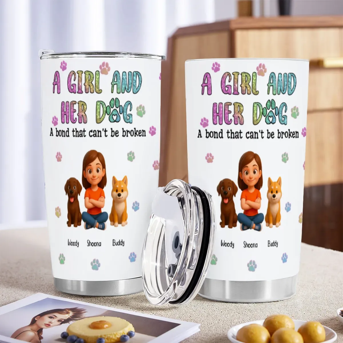 Custom 20OZ Tumbler With Sliding Lid Printed in USA