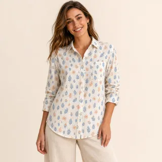 AOP Women's button shirt