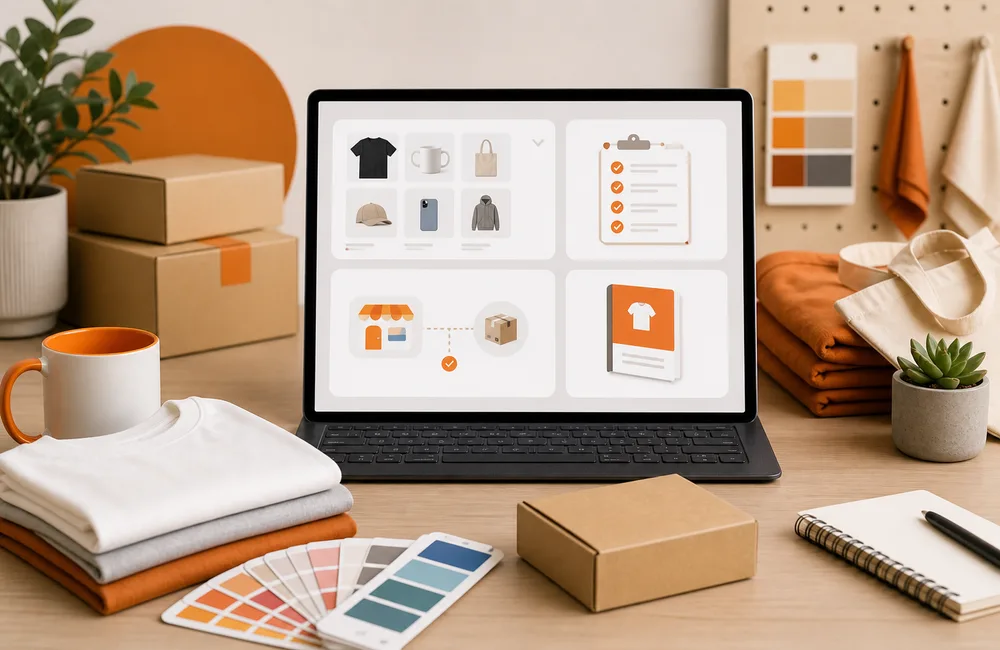 Dropshipping resource hub with catalog and shipping guides